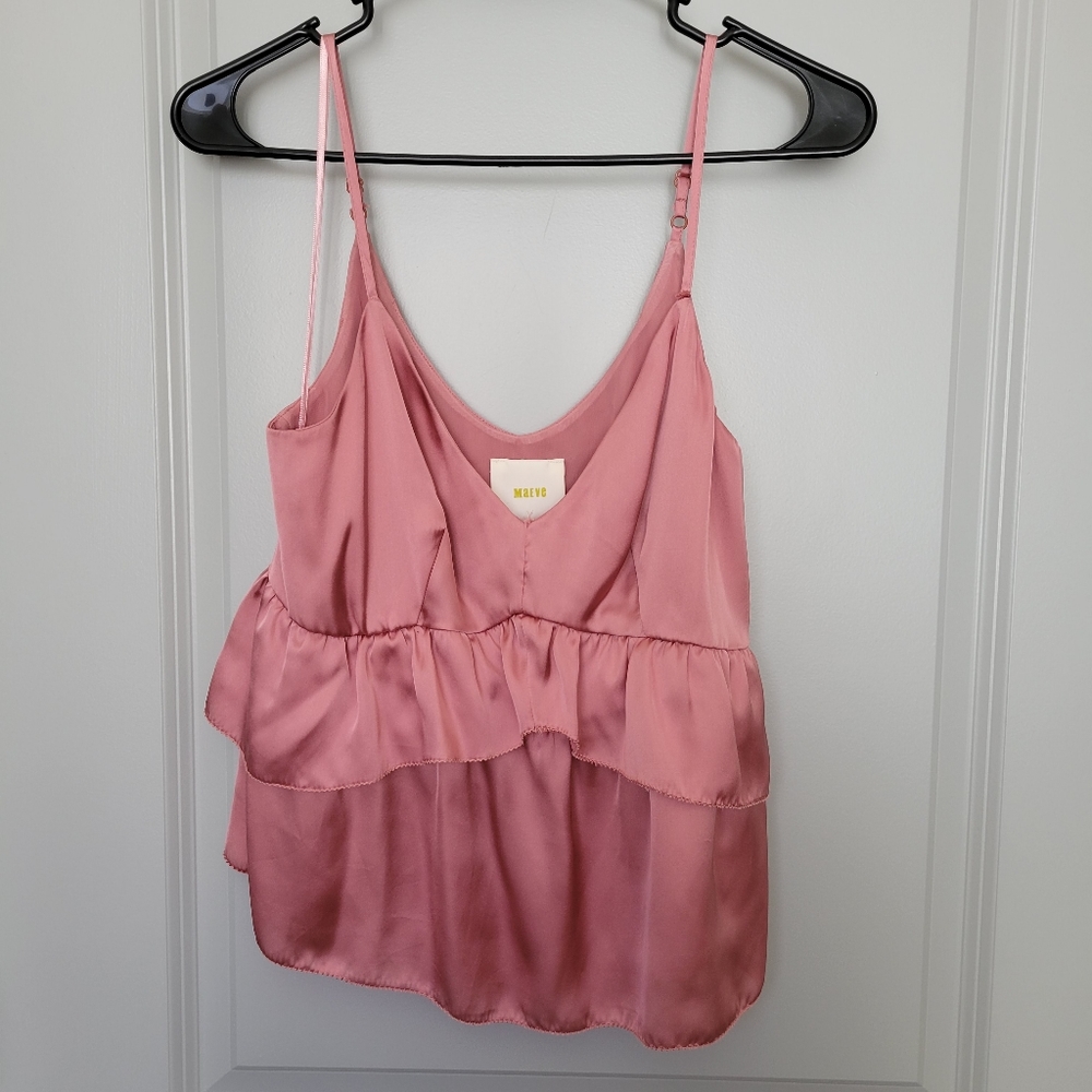 Maeve Pink Chiffon Blouse